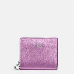 Coach leather snap wallet